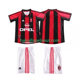Jalkapallo Pelipaidat/Peliasut AC Milan 1999 Retro Lasten Kotipaita 1998 Lyhythihainen